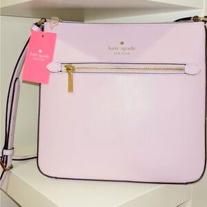 Kate Spade Sadie North South Crossbody Pale Lilac Leather BRAND NEW WITH TAGS*